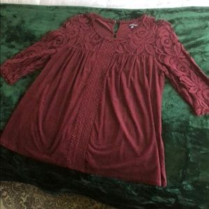 Maroon blouse